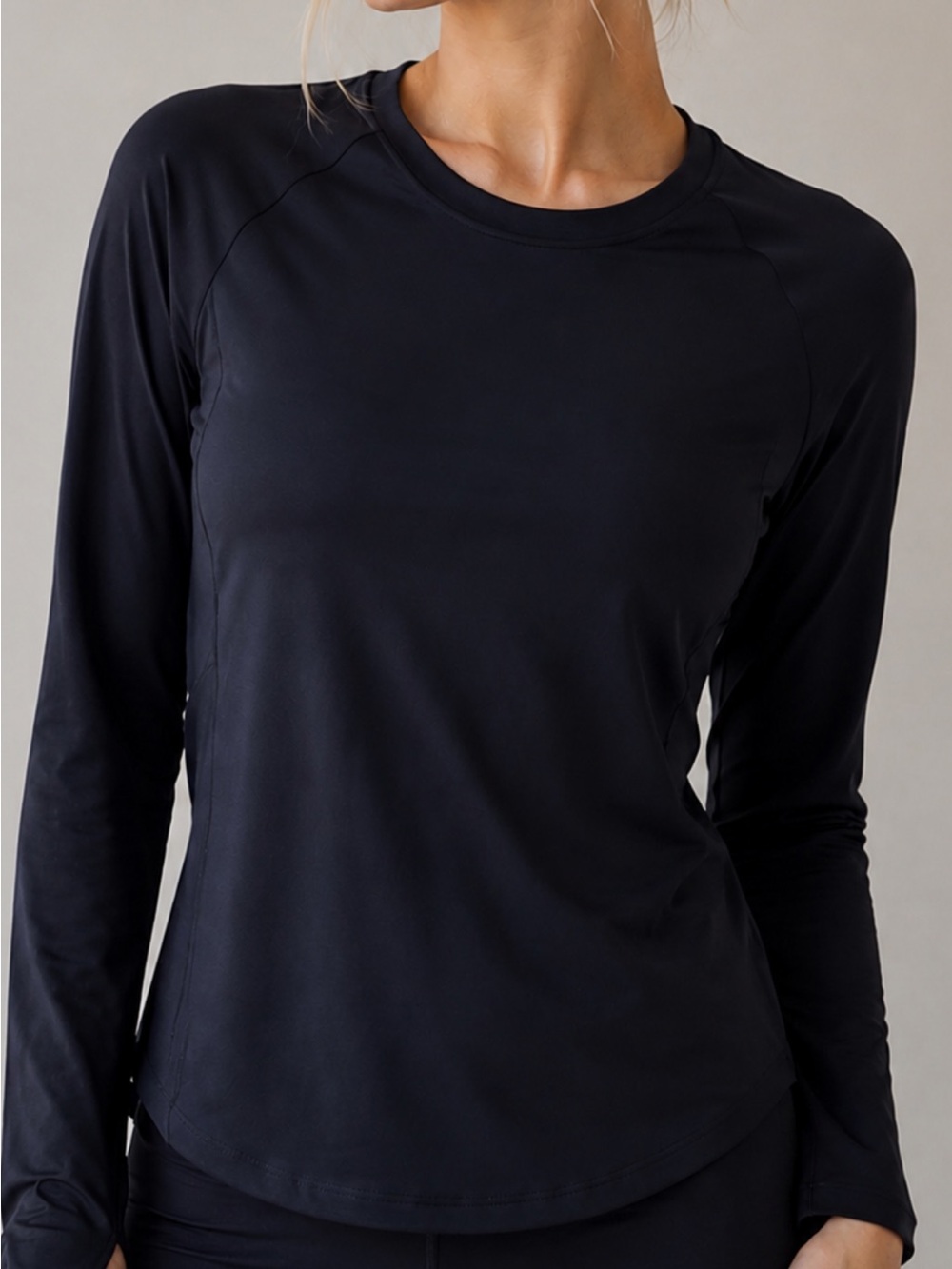All in motion Black Long-Sleeve Women's Active Top